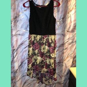 High-low floral dress